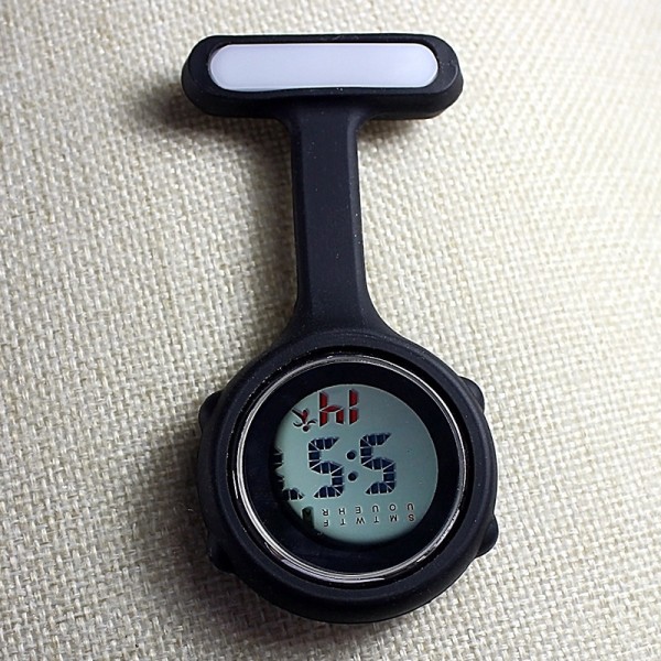 Elektronisk multifunktionelt Nurse Watch Silikone Nurse Watch Lysende Alarm