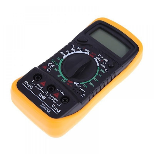 Digitalt voltmeter, amperemeter, ohmmeter, multimeter, volt AC DC tester