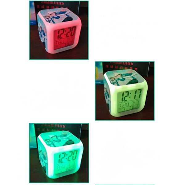 Led 7-färgad väckarklocka Roblox