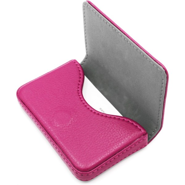 RFID-blockerande plånbok Minimalistisk läder kreditkortshållare för företag Rose 9