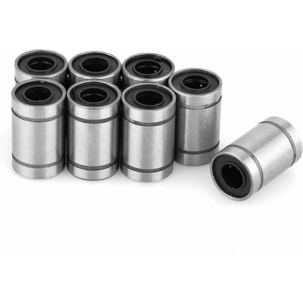 8-pack LM6UU 6 mm linjära kullagerbussningar för 3D-skrivare CNC Par