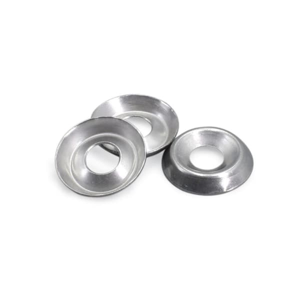 M6 (6mm) afslutningsbrik (stemplet) - rustfrit stål (A2) (pakke med 30)