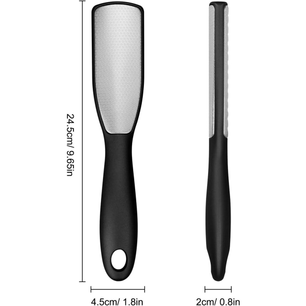 Fotfil Profesjonell Fot Rasp Pedikyrverktøy Dobbeltsidig Rustfritt Stål