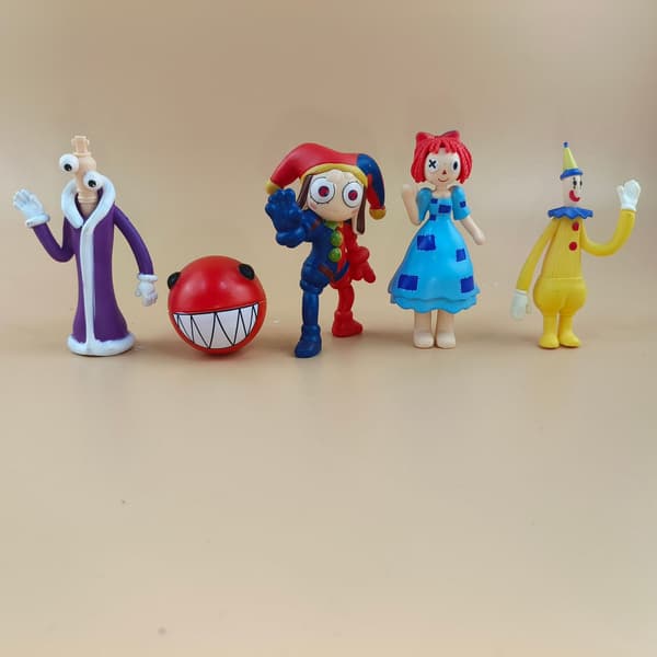 Leksaksseriefigur Set Magiska siffror Cirkus Internetkändisdocka Trendig presentprydnad (9 st)