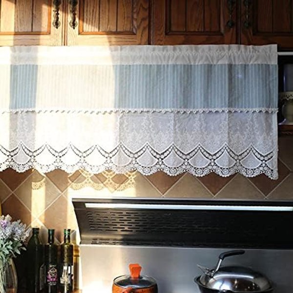 Cafe Gardiner Hvite Panel Gardiner Broderte Korte Gardiner Landsted