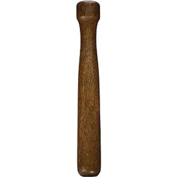Puinen muddler, lakattu pähkinä, ruskea, 19cm/7,9 tuumaa