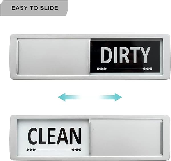 Magnet för diskmaskin, ren smutsig skylt, kylskåpsmagnet, ren smutsig skyltindikator