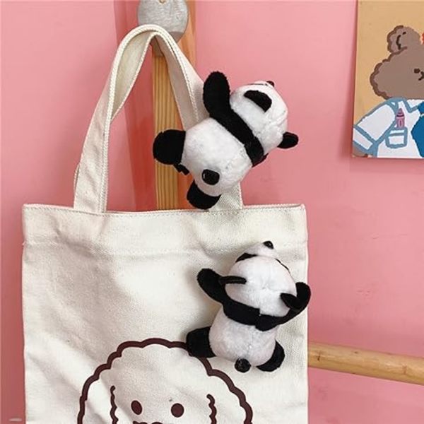 6 Pack Panda Hårband Hårklämma Söt Nålar Brosch Hårprydnad