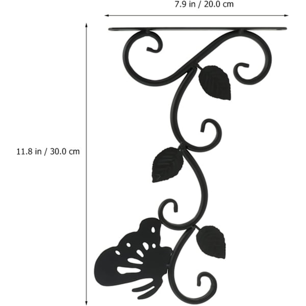 Hängande korgfäste Utomhus väggfästen, blomkrukor, hyllor, järnprodukter, krukväxter, inomhushängare (Färg: 30x20cm)