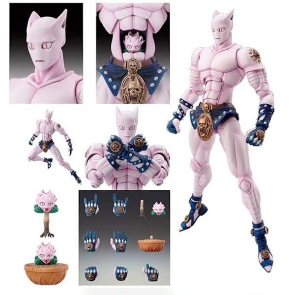 16cm Anime Killer Queen Ledade Led Figur Modell Dock Action Figur Ornament Samlarobjekt Leksaker med Tillbehör