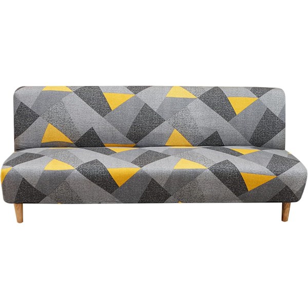 Paket med 1 stretchig sofföverdrag tryckt sofföverdrag armstöd fri halkfri universell soffbäddsskydd futonskydd (160~190cm)