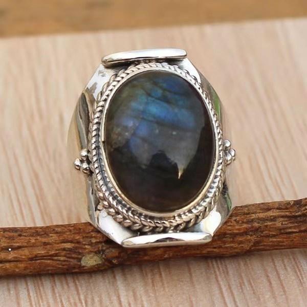 Fingerur, Ringur til kvinder og mænd Flip-Open Round Quartz Ring Ure