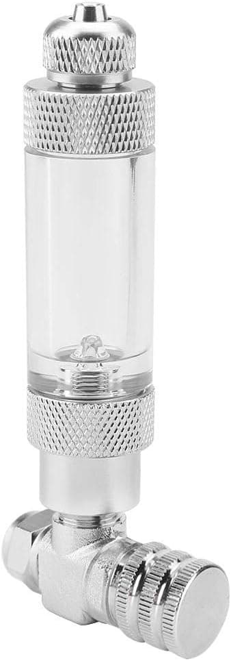 Akvarium CO2-kontrollventil i rustfritt stål Akvariesystem CO2-regulator Aq