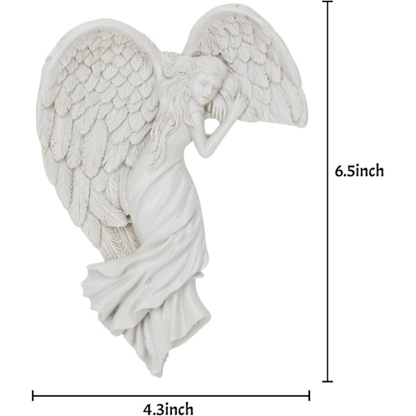 Engel Statue Dørramme Dekoration, Kreativ Resin 3D Engel Statue