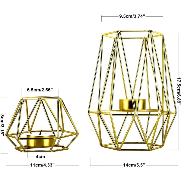 Metalltråd Järn värmeljusljusstakar för bord Dekor Vardagsrum Bathro