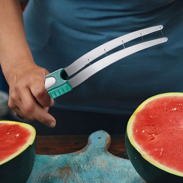 Vattenmelonsskärare - Vattenmelonsskärare i rostfritt stål | Säkra och snabba fruktklippverktyg, praktisk köksgadget