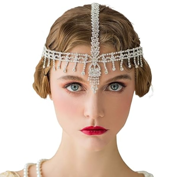 Hodebånd  Hodeplagg Rhinestone 1920-talls Hodebånd Flapper Hårtilbehør for