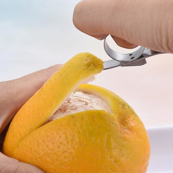 Kannettava pieni sormusoranssinkuorija ruostumattomasta teräksestä appelsiininavaaja Finger Snai
