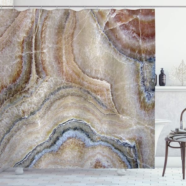 Brun duschdraperi, 100cm*180cm