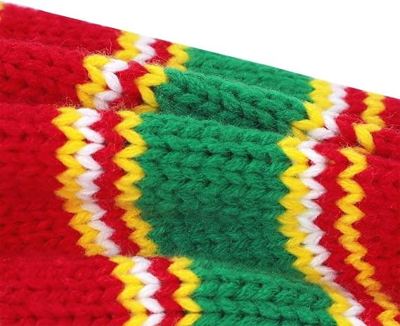 Amerikanske trender Santa Hat Julelue Vinter Varm Kabel