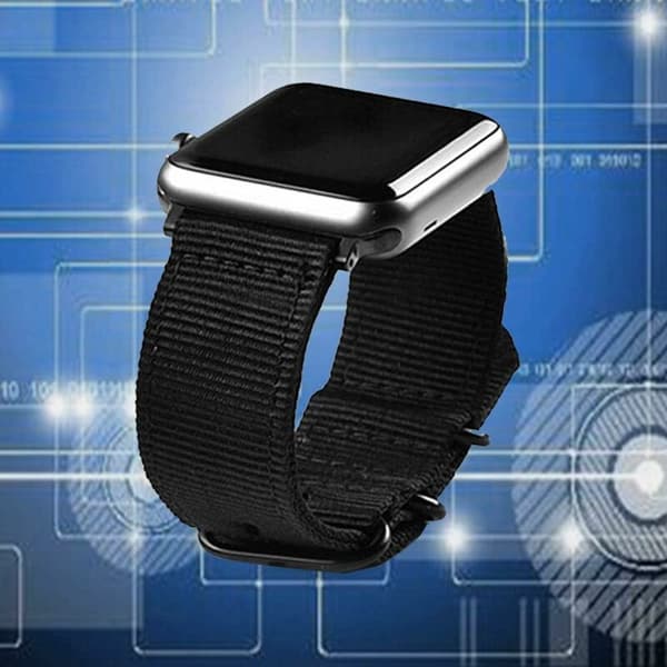 22mm Universal Ballistic Watch Band, Nylon Canvas Woven Loop Replacement Wr