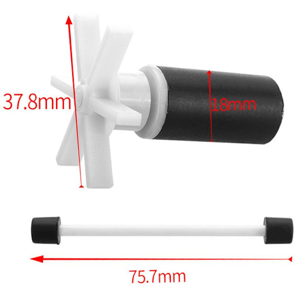 Hjemme Keramisk Filter Impeller Utskifting Liten Avtakbar Stum Aquarium Tan