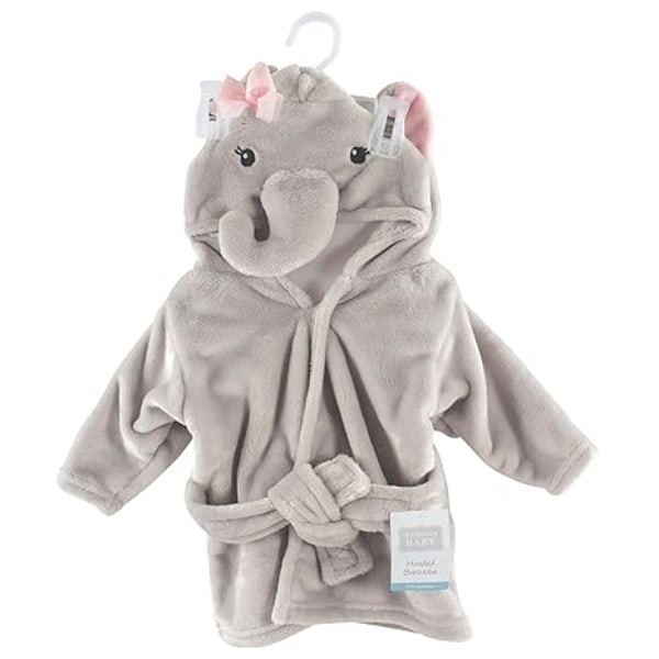 Baby Unisex Baby Plush Animal Nightgown, Pretty Elephant, One Size, 0-9 Mon