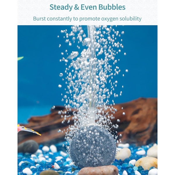 Akvariediskbubbler 4 cm rund syrediffusor bubbelutsläppningsverktyg för Nan