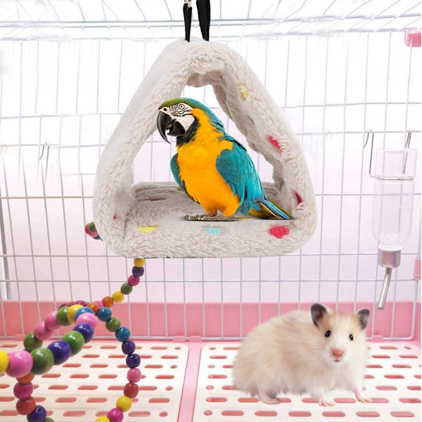 Muhkea hamsterin riippumatto lämmin riippuva pesä, yhteensopiva lintujen, pienten lemmikkien, papukaijojen ja mainojen kanssa S
