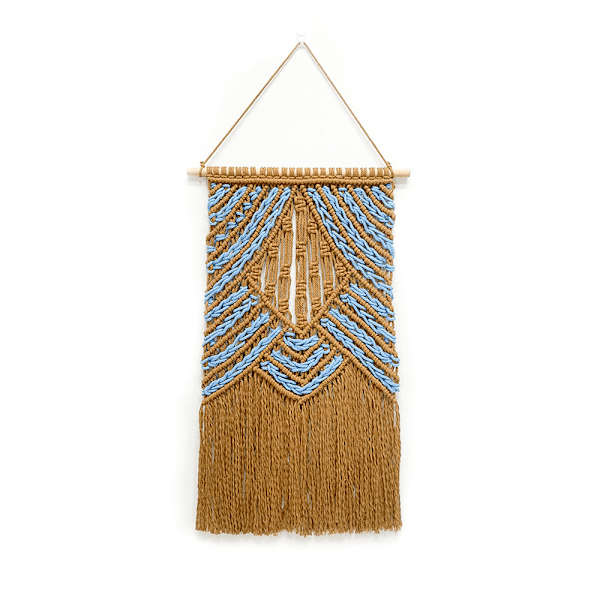 Handvävd Bohemisk Makramé Väggbonad - Bohemisk Drömfångare - Väggdekor (40x65cm)