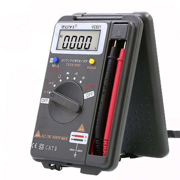 Mini lomme digitalt multimeter voltmeter amperemeter motstandstester Ohm Volt