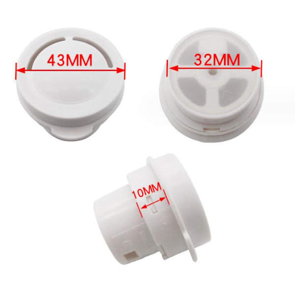 Universaali riisinkeittimen venttiili riisinkeittimen osat riisinkeittimen lisävarusteet venttiili riisinkeittimelle riisinkeittimen poistoventtiili muovi valkoinen 4.3CM