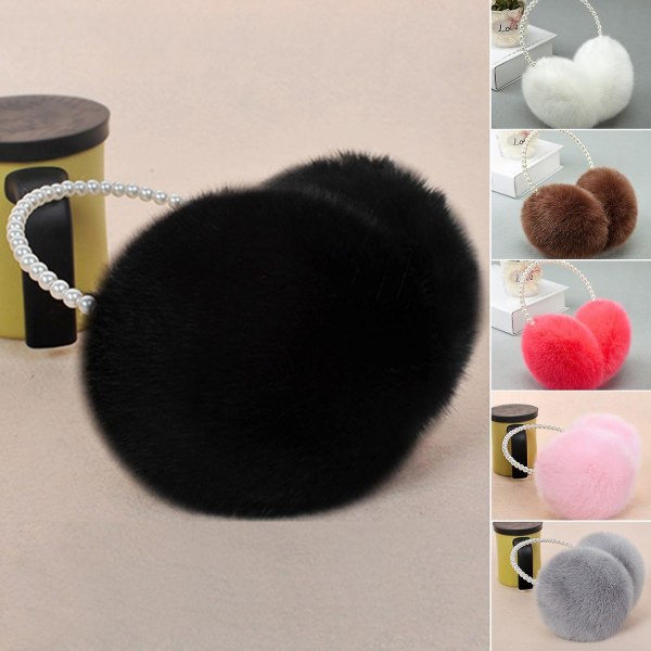 Women Earmuff Imitation Pearl Decor Ear Protection Autumn Winter Girls Ear