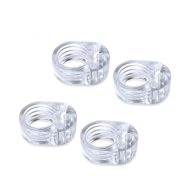 Fonepro dörrstoppar, 6-pack transparenta PVC dörrhandtagsstoppar, skydda väggar