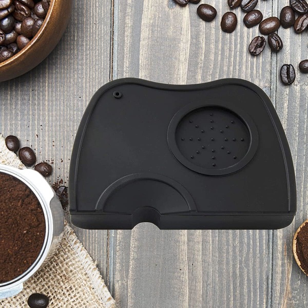 Silikoni espressomatto, musta kahvimatto, liukumaton kulmapehmuste