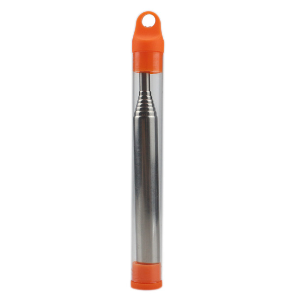 2 st utomhus camping blåsa eld rör hållbara blåsa eld rör (orange, svart