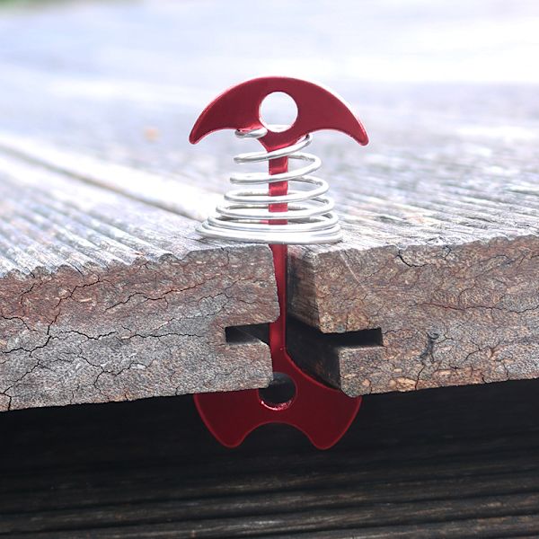 Tauverk krok bakkeanker plugger for camping 4 stk