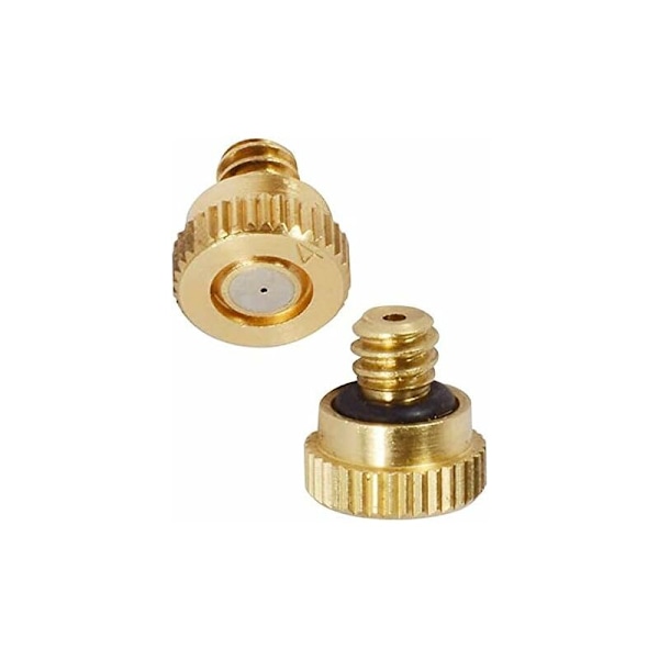 20-pack 0,4 mm mässingsdimmunstycke, vattenbesparande dimspruthuvud, för