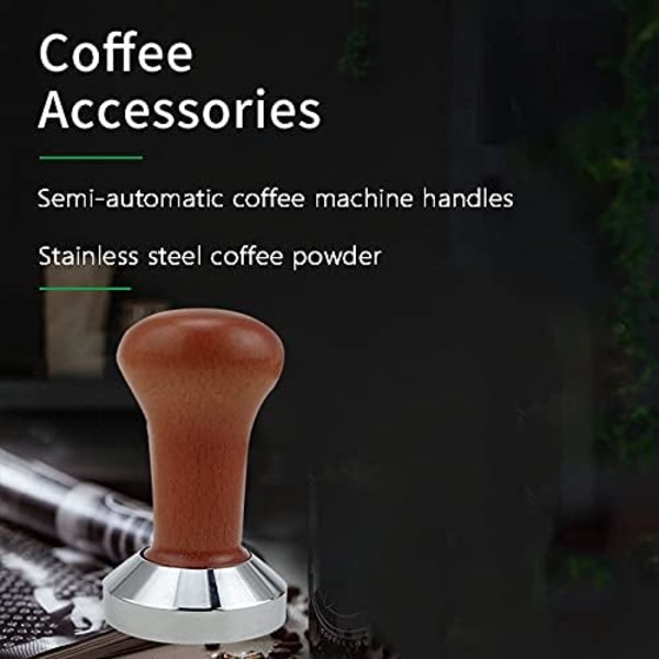 51MM Fjederbelastet Kaffe Press 304 Rustfrit Stål Flade Base Kaffe Press