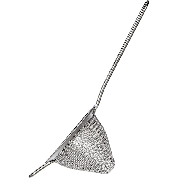 Konisk sil, rustfritt stål, sølv, 7 cm