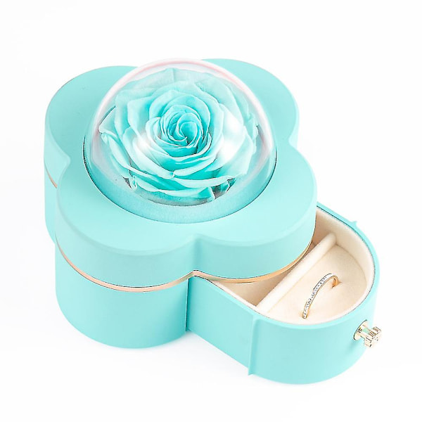 Rose Presentförpackning Evig Ros Smyckeskrin Presentförpackning