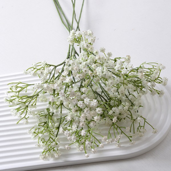 Set med 6 st realistiska vackra konstgjorda blommor för fest, blomsterarrangemang, heminredning (52 cm)