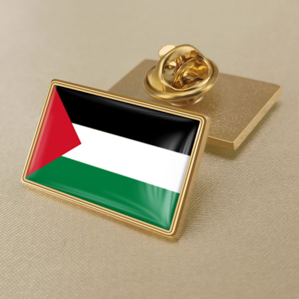 Palestina nasjonale flaggpinne Land flagg metall reversnål, 4 stk