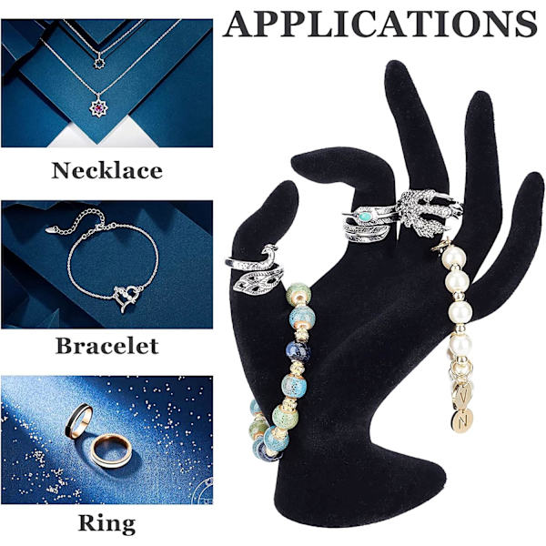Hand Smyckes Display Stativ, OK Form Hand Ring Hållare Mannequin Hand Display Smyckes Display Stativ för Ring Armband Smycken Display Retail Hem Organisation