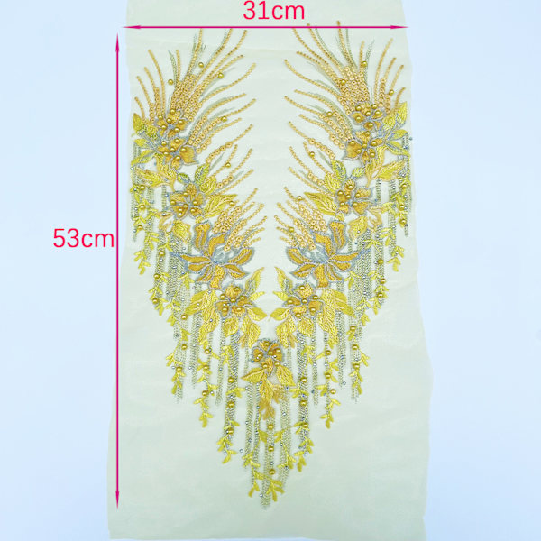Pitsi Applique-aihe Ompele Applique Patch Kirjonta Kukkien Peilauskuvio Käsityön DIY-askarteluun