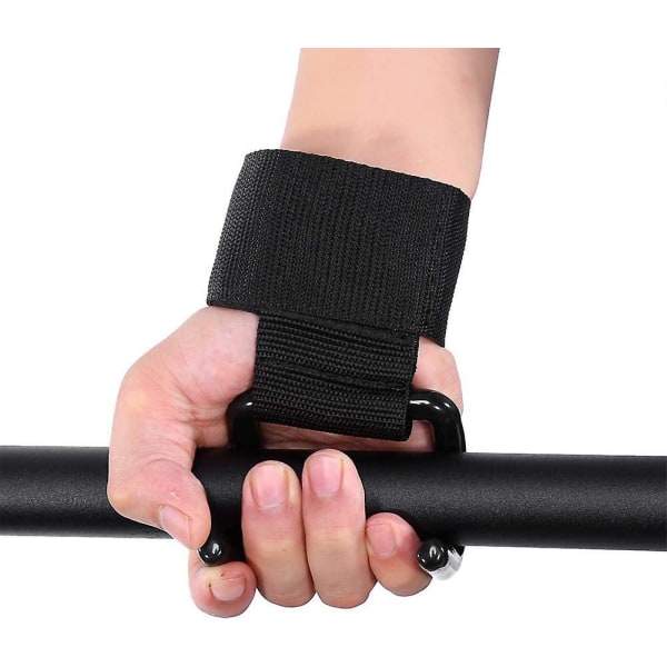 Vektløftingskroker Stropper Håndleddsstropper Heavy Duty Styrke Gym Stroppkrok