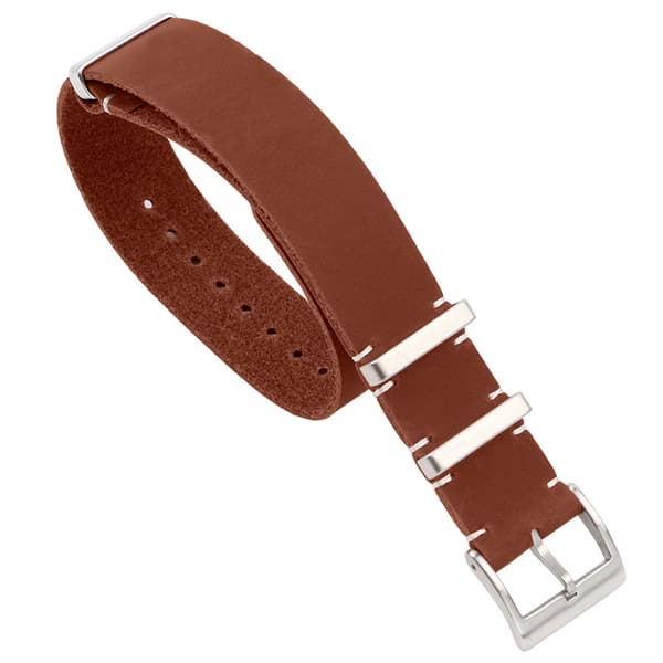 Læderurrem – Quick Release armbånd kompatible mænd kvinder – 22 mm