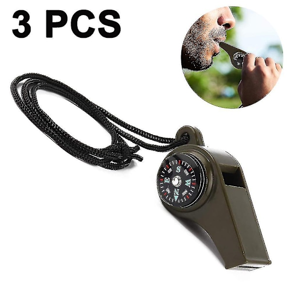 3-pack nödöverlevnadsvisselpipa