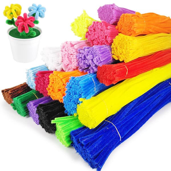 Håndverkssett - Pipe cleaner, 100 stk