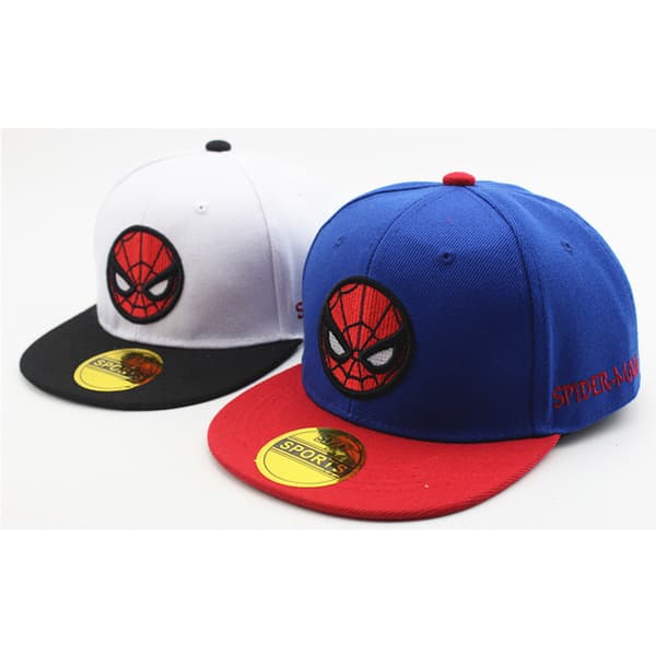 Marvel Spiderman-lue for gutter, pustende Spiderman-baseballcaps for småbarn